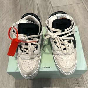 Off-White C/O Virgil Abloh Neoprene, Suede & Leather Sneakers Women’s Size 35